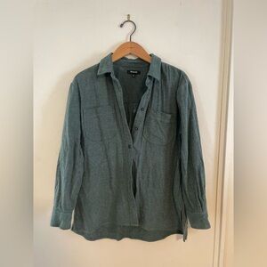 Madewell Green Thick Button Down Shirt